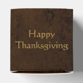 Happy Thanksgiving Grunge Leaves Bedankdoosjes (Bovenkant)
