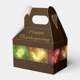 Happy Thanksgiving Grunge Leaves Bedankdoosjes