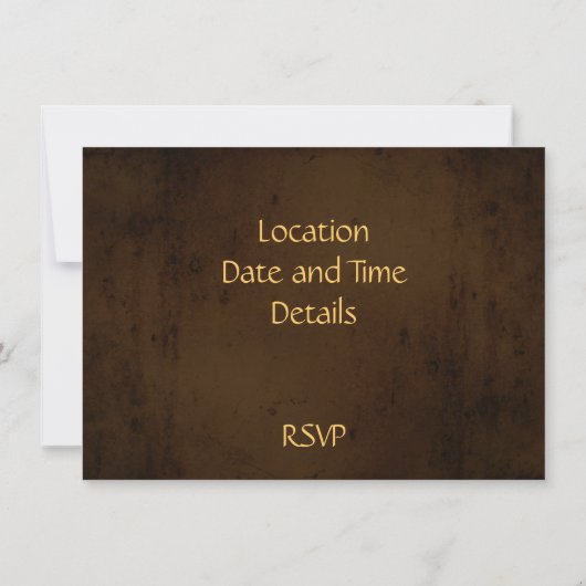 Happy Thanksgiving Grunge Leaves Kaart (Achterkant)