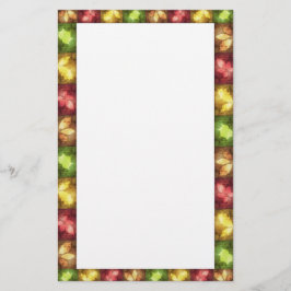 Happy Thanksgiving Grunge Leaves - Stationery Briefpapier