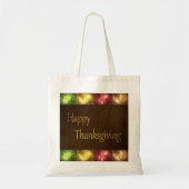 Happy Thanksgiving Grunge Leaves Tote Bag (Voorkant)