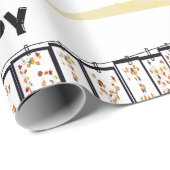 Happy Thanksgiving Haan Cadeauverpakking Wit Cadeaupapier (Rol Hoek)