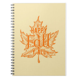 Happy Thanksgiving Happy Herfst Yall Notitieboek