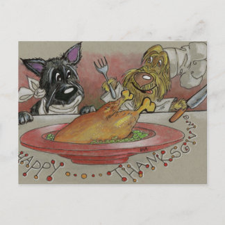 Happy Thanksgiving, Happy Turkey day Briefkaart