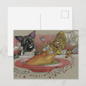 Happy Thanksgiving, Happy Turkey day Briefkaart (Voorkant / Achterkant)