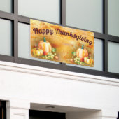 Happy Thanksgiving Harvest Herfst Herfstfestival Spandoek (Buitenkant Gebouw)