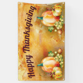 Happy Thanksgiving Harvest Herfst Herfstfestival Spandoek (Verticaal)