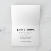 Happy Thanksgiving Harvest Kaart met kalkoenen (Binnen)