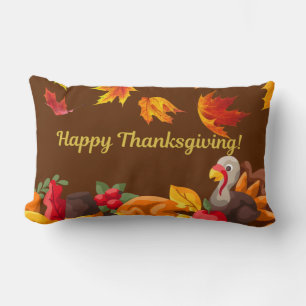 Happy Thanksgiving Harvest - Turkije en groenten Kussen