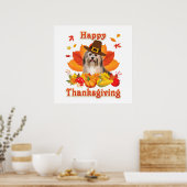 Happy Thanksgiving Havanese Dog Im Thankful Poster (Keuken)