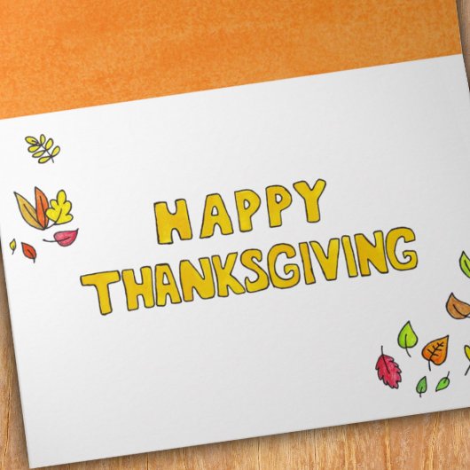 Happy Thanksgiving Hedgehogs Greeting  Kaart