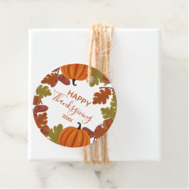 Happy Thanksgiving Herfst Bedankjes Labels