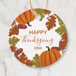 Happy Thanksgiving Herfst Bedankjes Labels