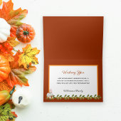 Happy Thanksgiving Herfst Bloemen Pompoen Geel Kaart