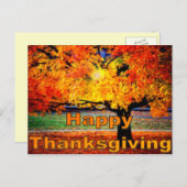 Happy Thanksgiving Herfst Briefkaart (Voorkant / Achterkant)
