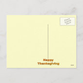 Happy Thanksgiving Herfst Briefkaart (Achterkant)