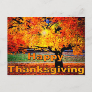 Happy Thanksgiving Herfst Briefkaart