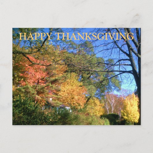 HAPPY THANKSGIVING HERFST BRIEFKAART (Voorkant)