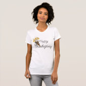 Happy Thanksgiving Herfst Flower Bunch TShirt (Voorkant volledig)