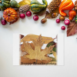 Happy Thanksgiving Herfst Foliage vervaagde grens