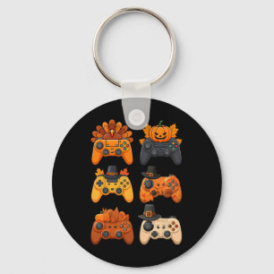 Happy Thanksgiving Herfst Gaming Controllers Turki Sleutelhanger