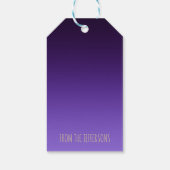 Happy Thanksgiving Herfst Grape Vine Oranje Leaves Cadeaulabel (Achterkant)