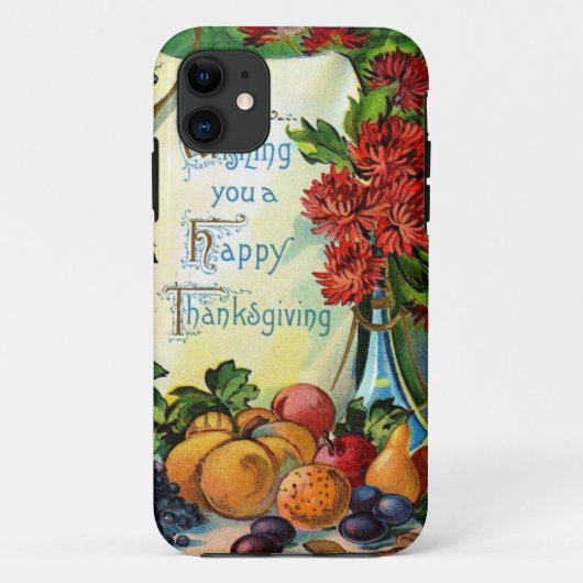 Happy Thanksgiving  Herfst Harvest Art Case-Mate iPhone Case (Achterkant)