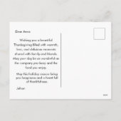 Happy Thanksgiving herfst herfst bladeren Feestdagenkaart (Achterkant)