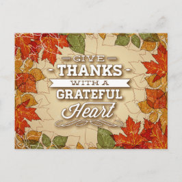 Happy Thanksgiving Herfst Herfstgroeten Briefkaart