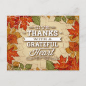 Happy Thanksgiving Herfst Herfstgroeten Briefkaart (Voorkant)