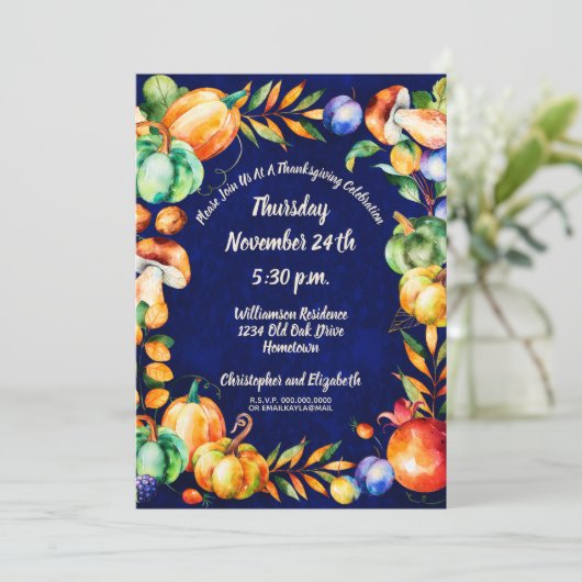 Happy Thanksgiving Herfst Herfstoogst Kaart (Staand voorkant)