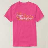 Happy Thanksgiving herfst laat vallen klute Thanks T-shirt (Design voorkant)