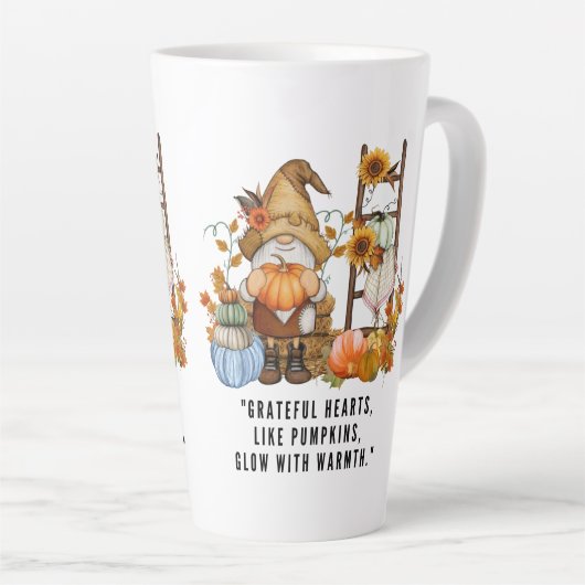 Happy Thanksgiving herfst Latte Mok (Rechterhoek)