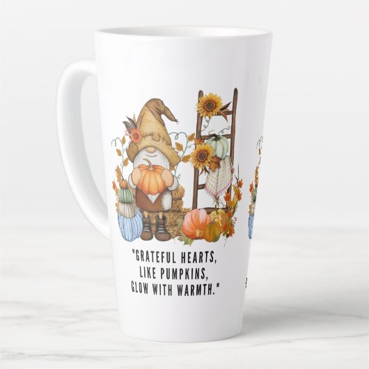 Happy Thanksgiving herfst Latte Mok (Linkerhoek)