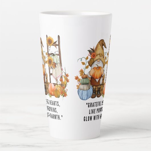 Happy Thanksgiving herfst Latte Mok (Voorkant)