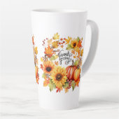 Happy Thanksgiving herfst Latte Mok (Rechterhoek)