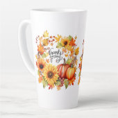 Happy Thanksgiving herfst Latte Mok (Linkerhoek)