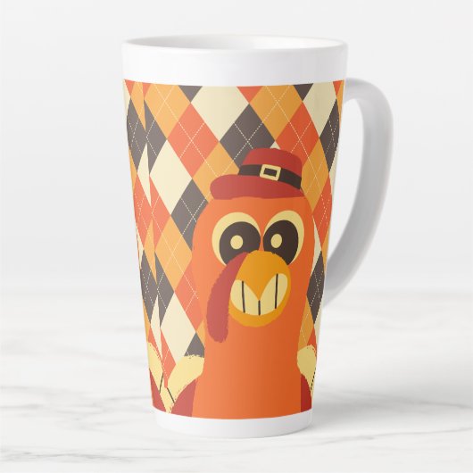 Happy Thanksgiving herfst Latte Mok (Rechterhoek)