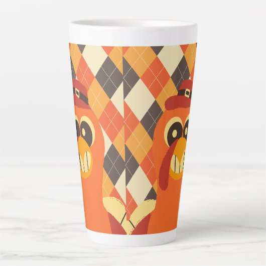 Happy Thanksgiving herfst Latte Mok (Voorkant)