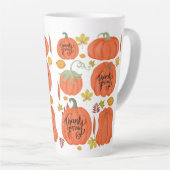 Happy Thanksgiving herfst Latte Mok (Rechterhoek)