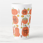 Happy Thanksgiving herfst Latte Mok (Voorkant)