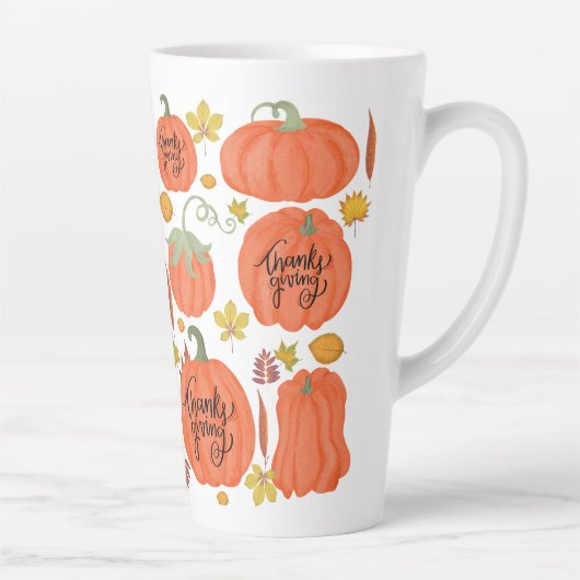 Happy Thanksgiving herfst Latte Mok (Rechts)