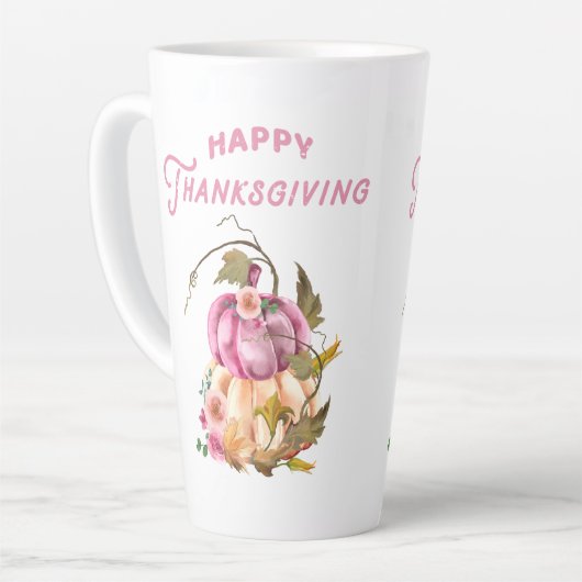 Happy Thanksgiving herfst Latte Mok (Linkerhoek)