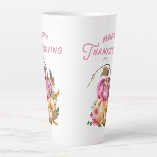 Happy Thanksgiving herfst Latte Mok (Voorkant)