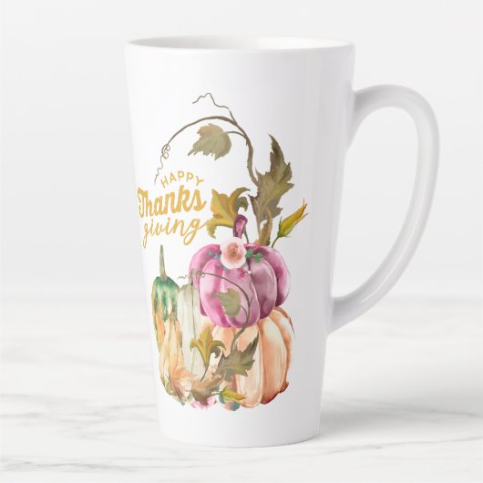 Happy Thanksgiving herfst Latte Mok (Rechts)