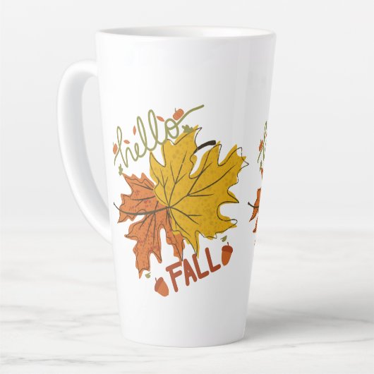 Happy Thanksgiving herfst Latte Mok (Linkerhoek)