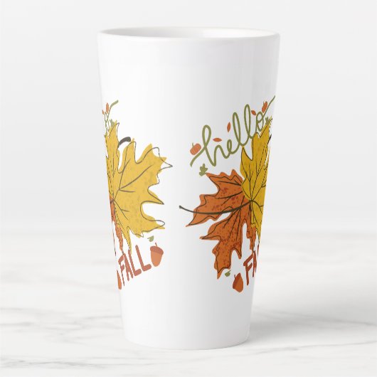 Happy Thanksgiving herfst Latte Mok (Voorkant)