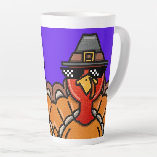 Happy Thanksgiving herfst Latte Mok (Rechterhoek)