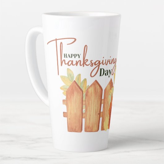 Happy Thanksgiving herfst Latte Mok (Linkerhoek)
