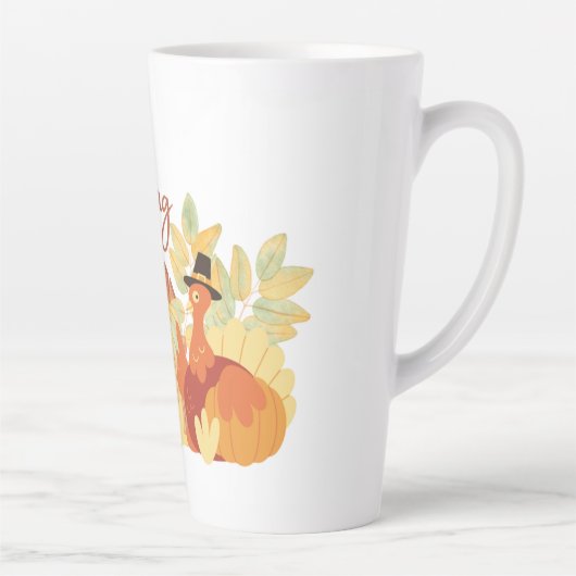 Happy Thanksgiving herfst Latte Mok (Rechts)